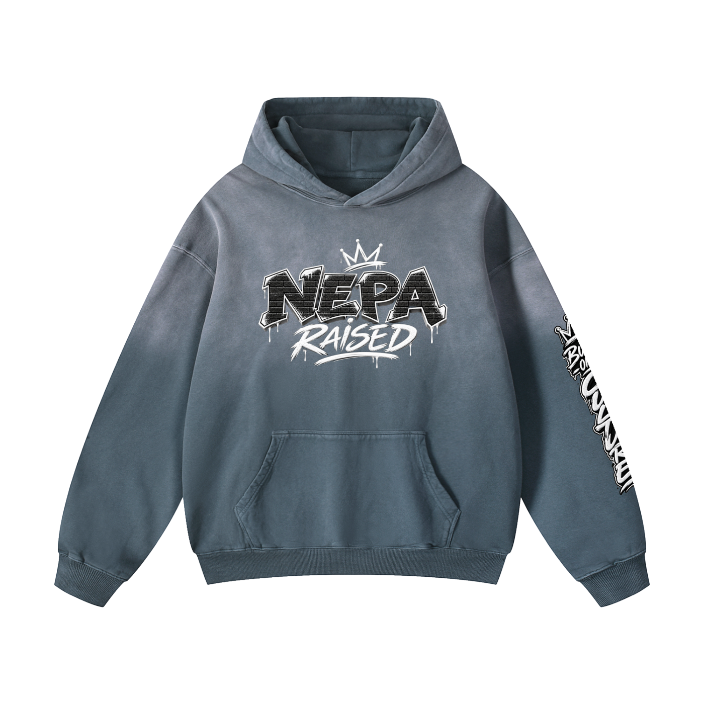 NEPA Raised Heavyweight Sunfade Oversized Hoodie