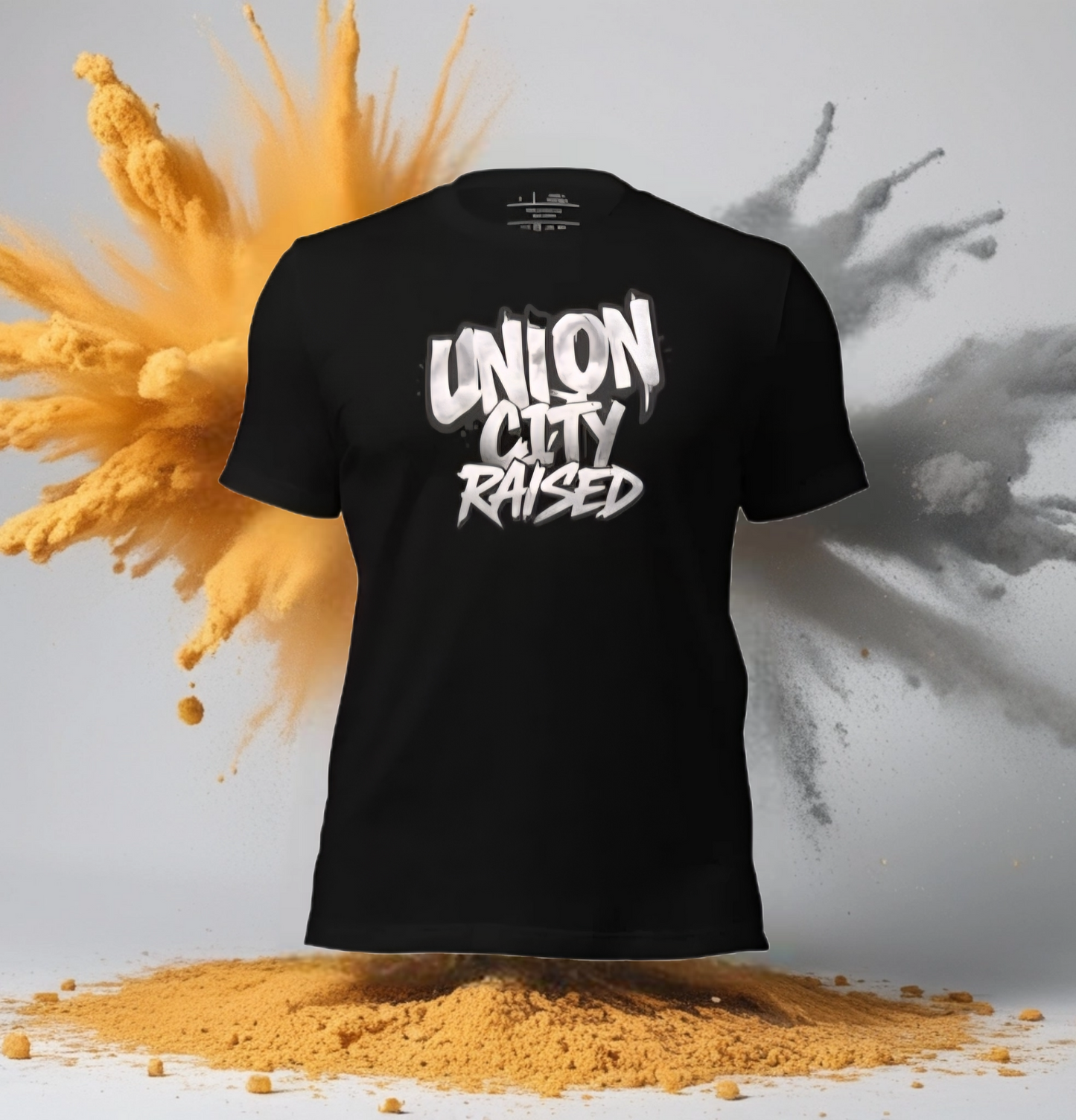 Jerzey Union city Raised t-shirt