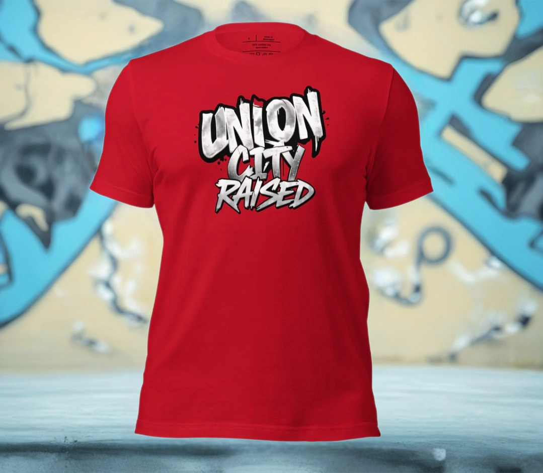 Jerzey Union city Raised t-shirt