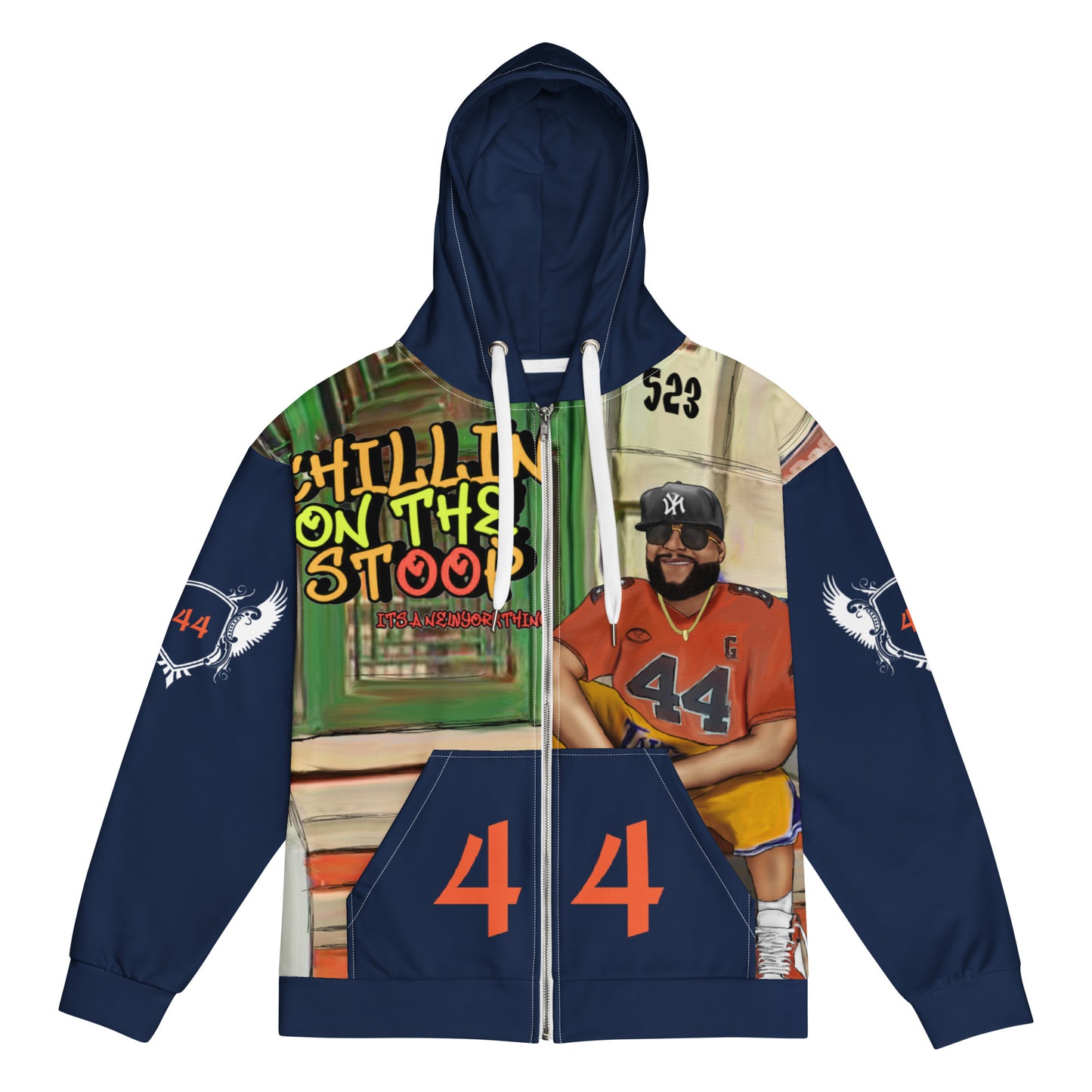Chillinonthestoop Special Edition 1yr Anniversary Unisex Zip Hoodie