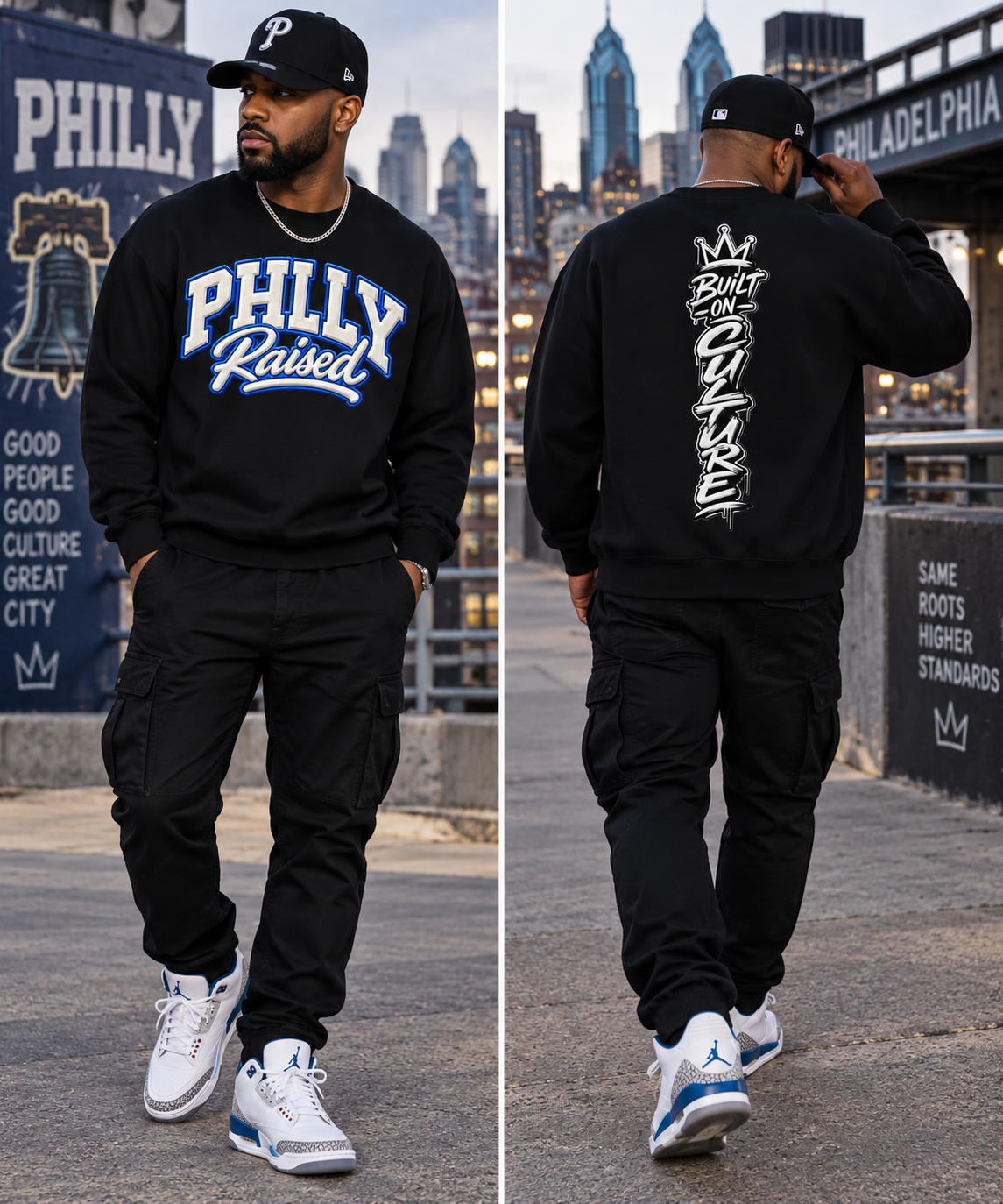 Philly Raised Unisex Heavyweight Crewneck Sweatshirt