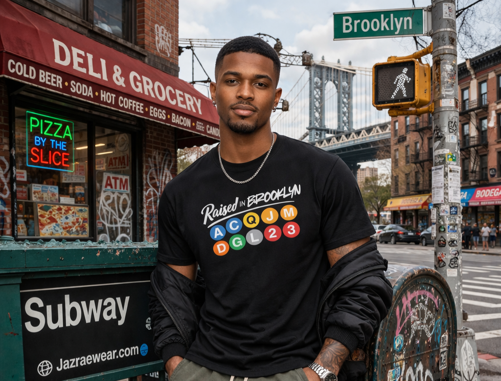 BKLYN Raised Train Line t-shirt
