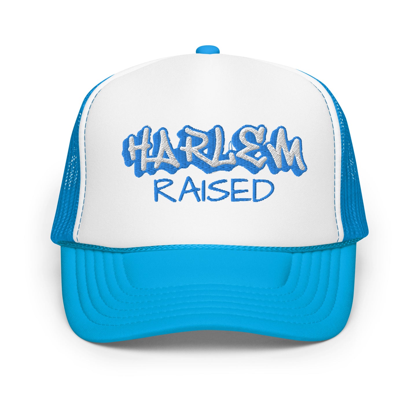 JAZRAE Harlem Raised Stitched Foam trucker hat