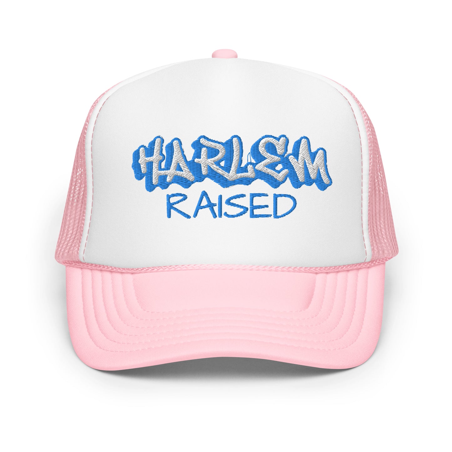 JAZRAE Harlem Raised Stitched Foam trucker hat