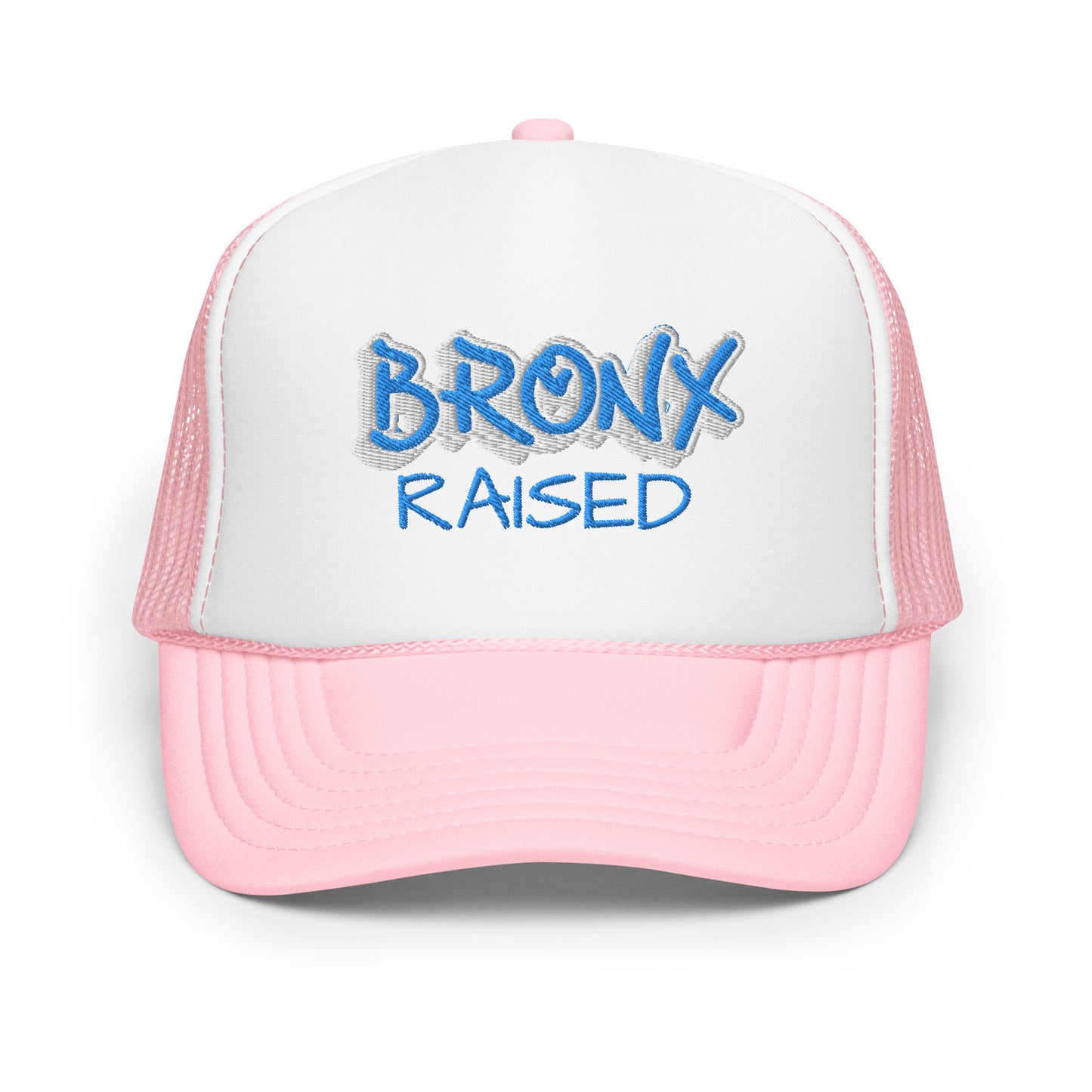 JAZRAE Bronx Raised Stitched Foam trucker hat