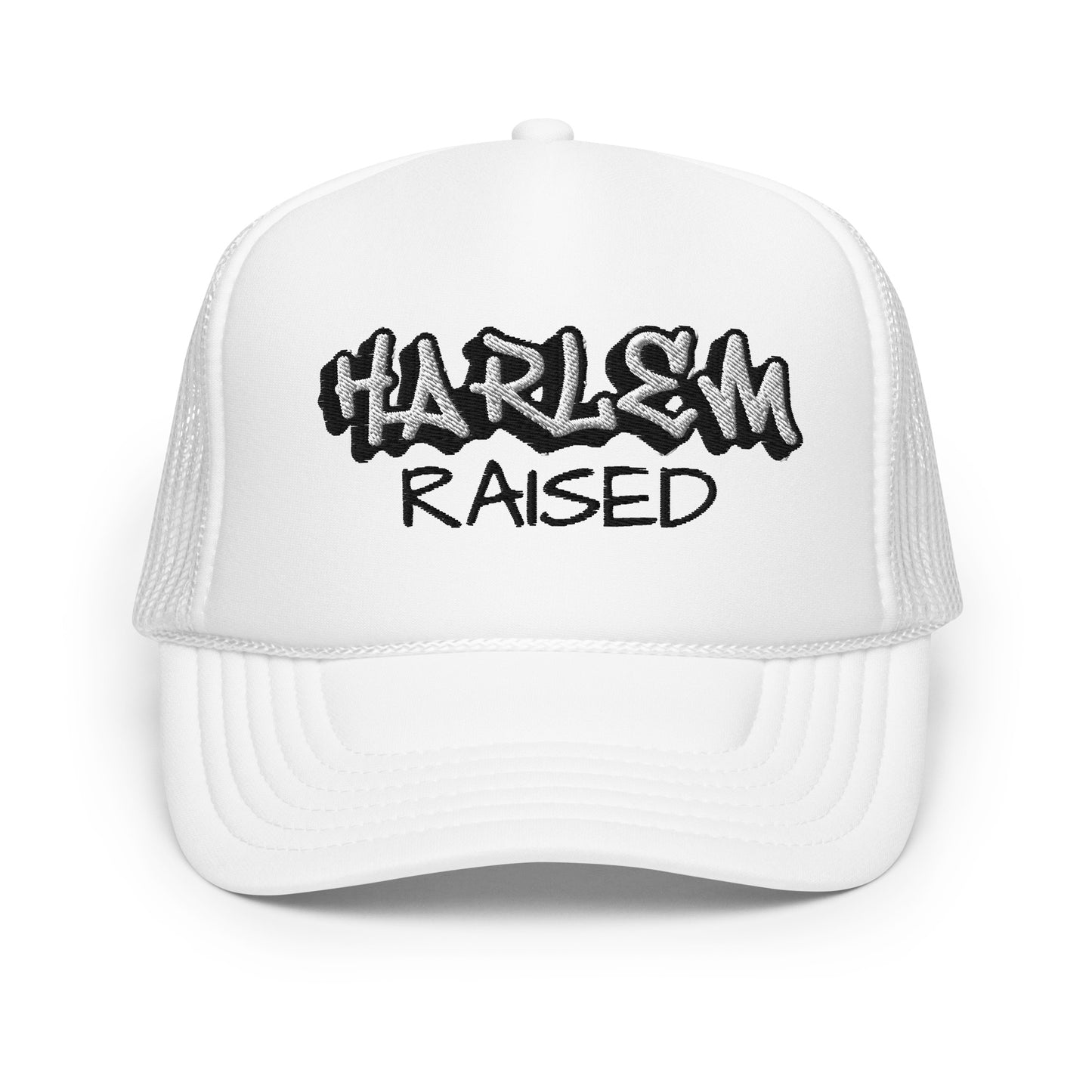JAZRAE Harlem Raised Stitched Foam trucker hat