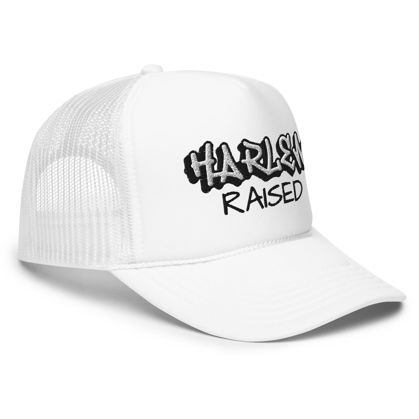 JAZRAE Harlem Raised Stitched Foam trucker hat