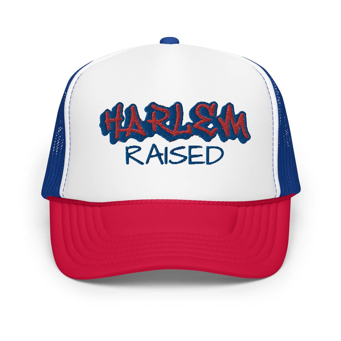 JAZRAE Harlem Raised Stitched Foam trucker hat