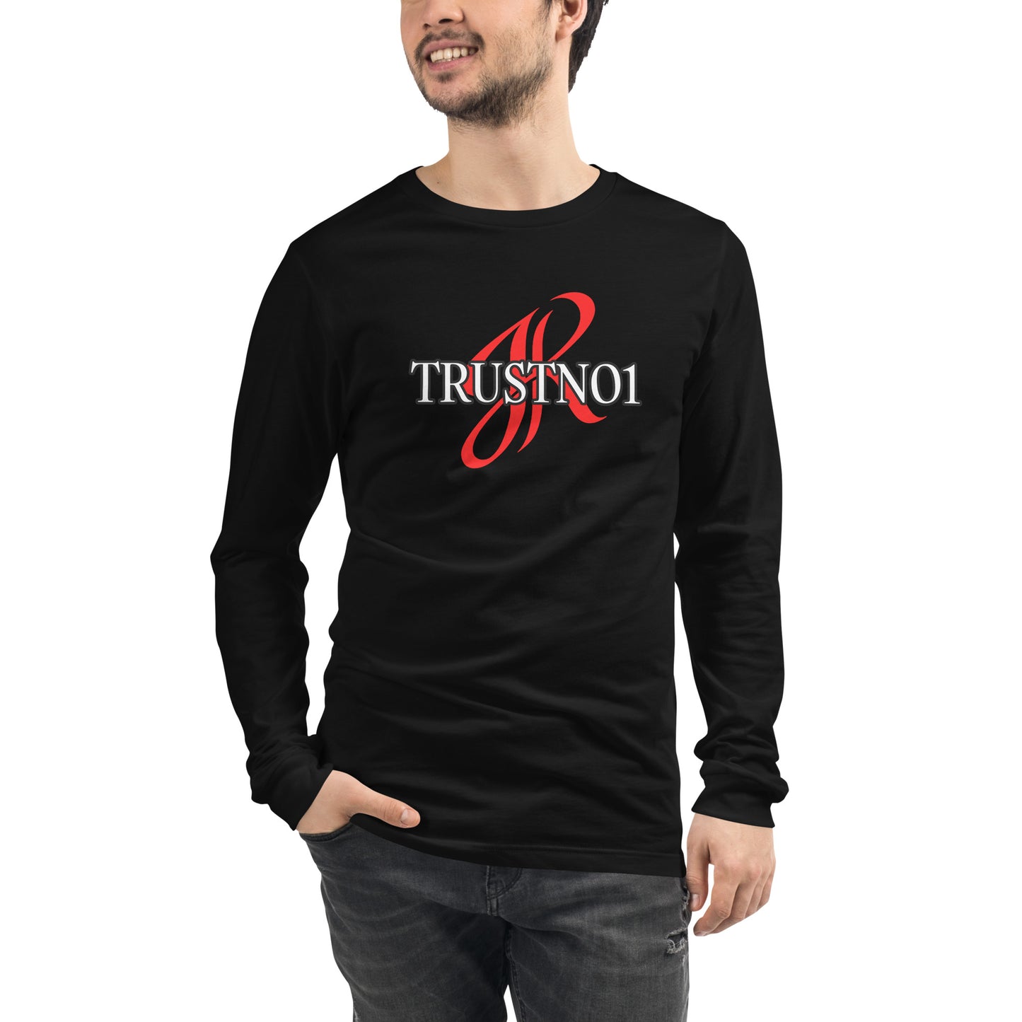 JAZRAE TRUSTNO1 Unisex Long Sleeve Tee