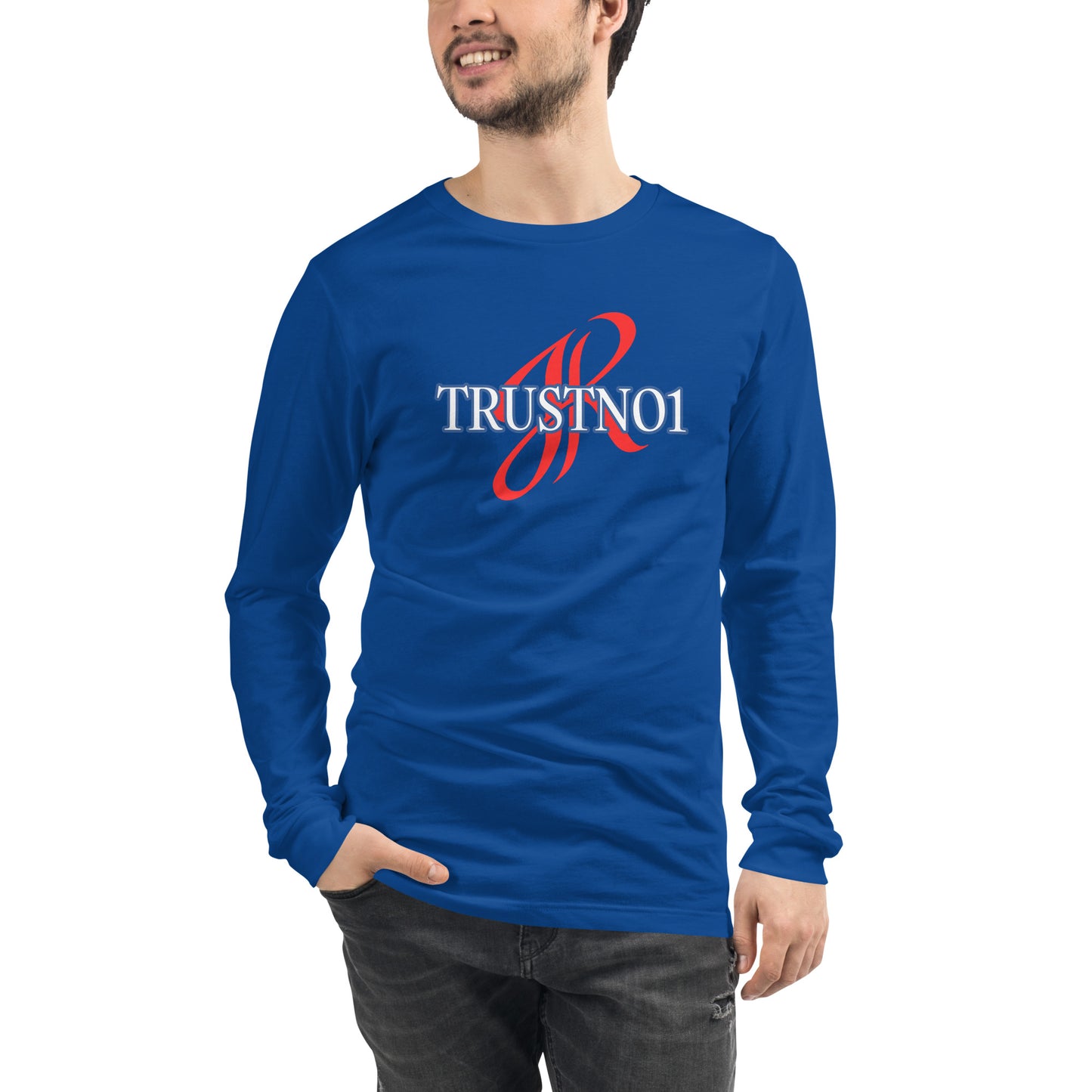 JAZRAE TRUSTNO1 Unisex Long Sleeve Tee