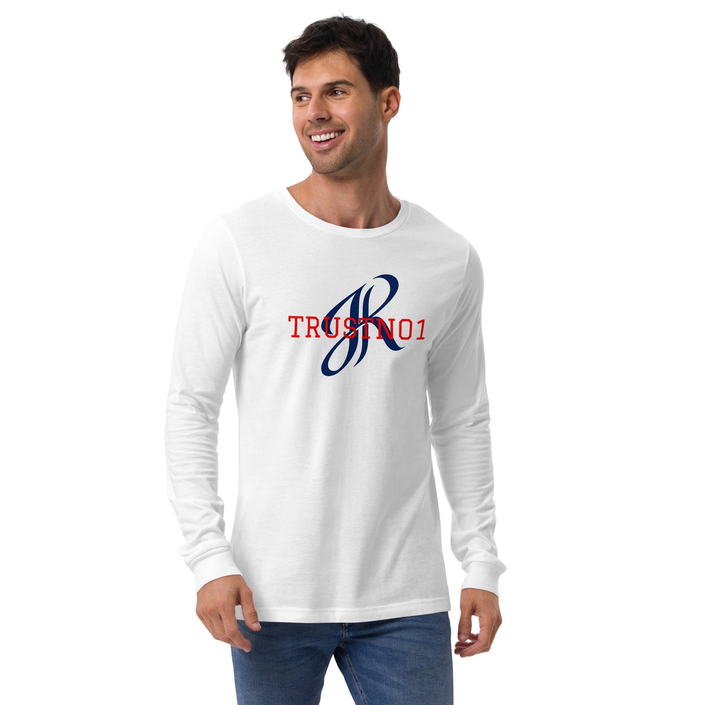 JAZRAE TRUSTNO1 Unisex Long Sleeve Tee