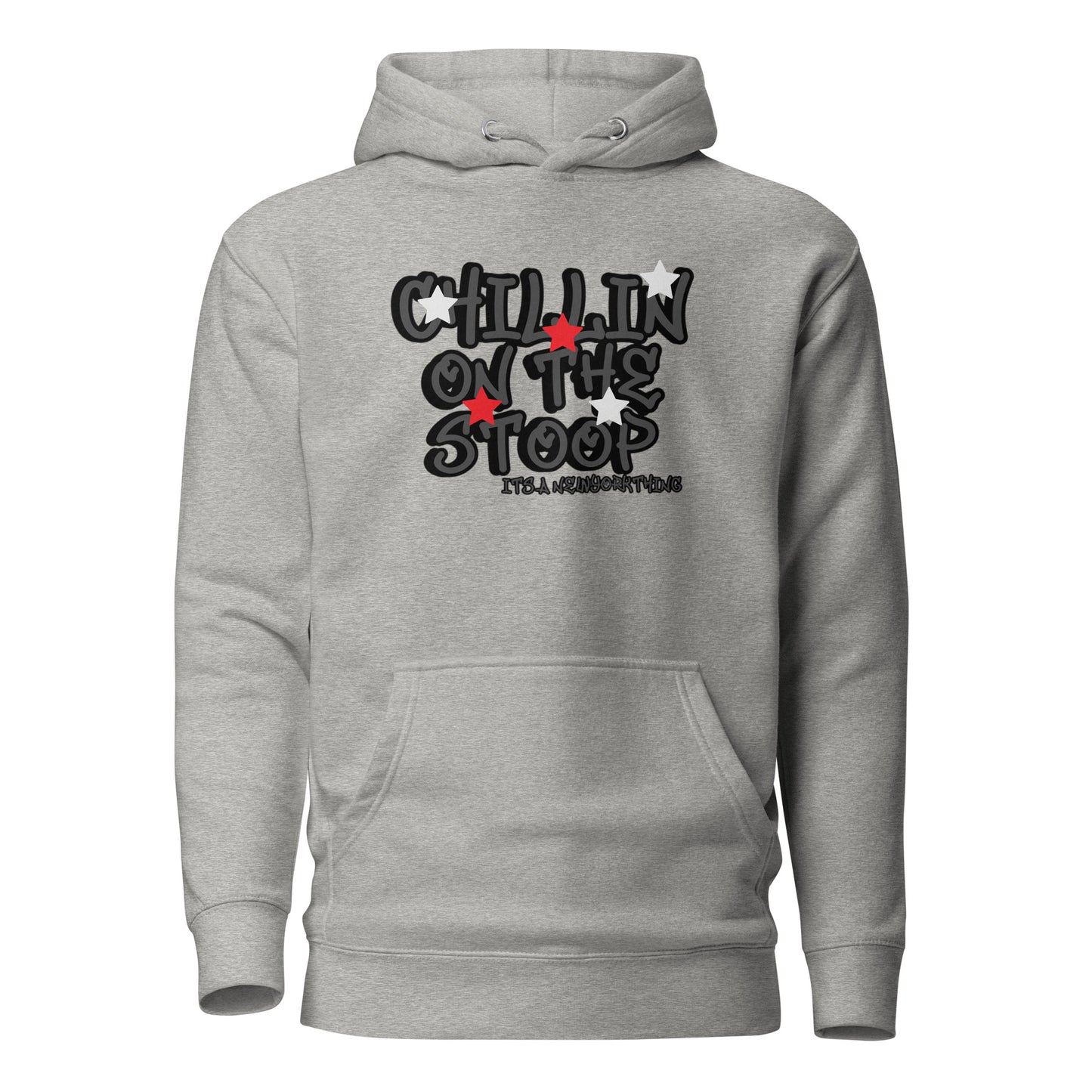 CHILLIN ON THE STOOP BLACK/GRAY Unisex Hoodie