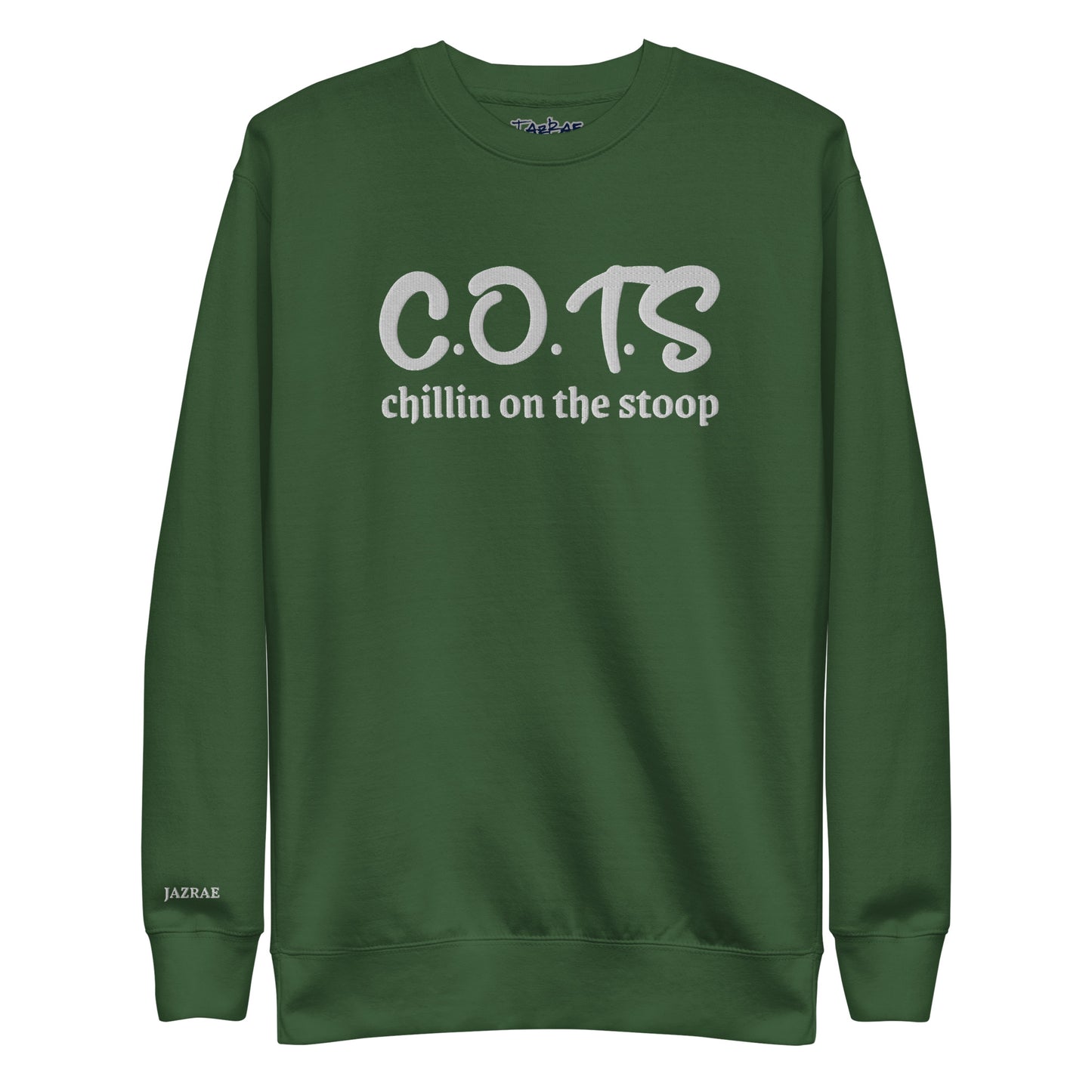 C.O.T.S CHILLIN ON THE STOOP Stitched Unisex Premium Sweatshirt