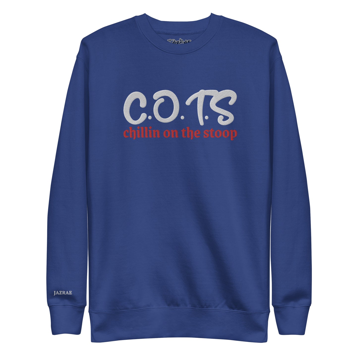 C.O.T.S CHILLIN ON THE STOOP Stitched Unisex Premium Sweatshirt