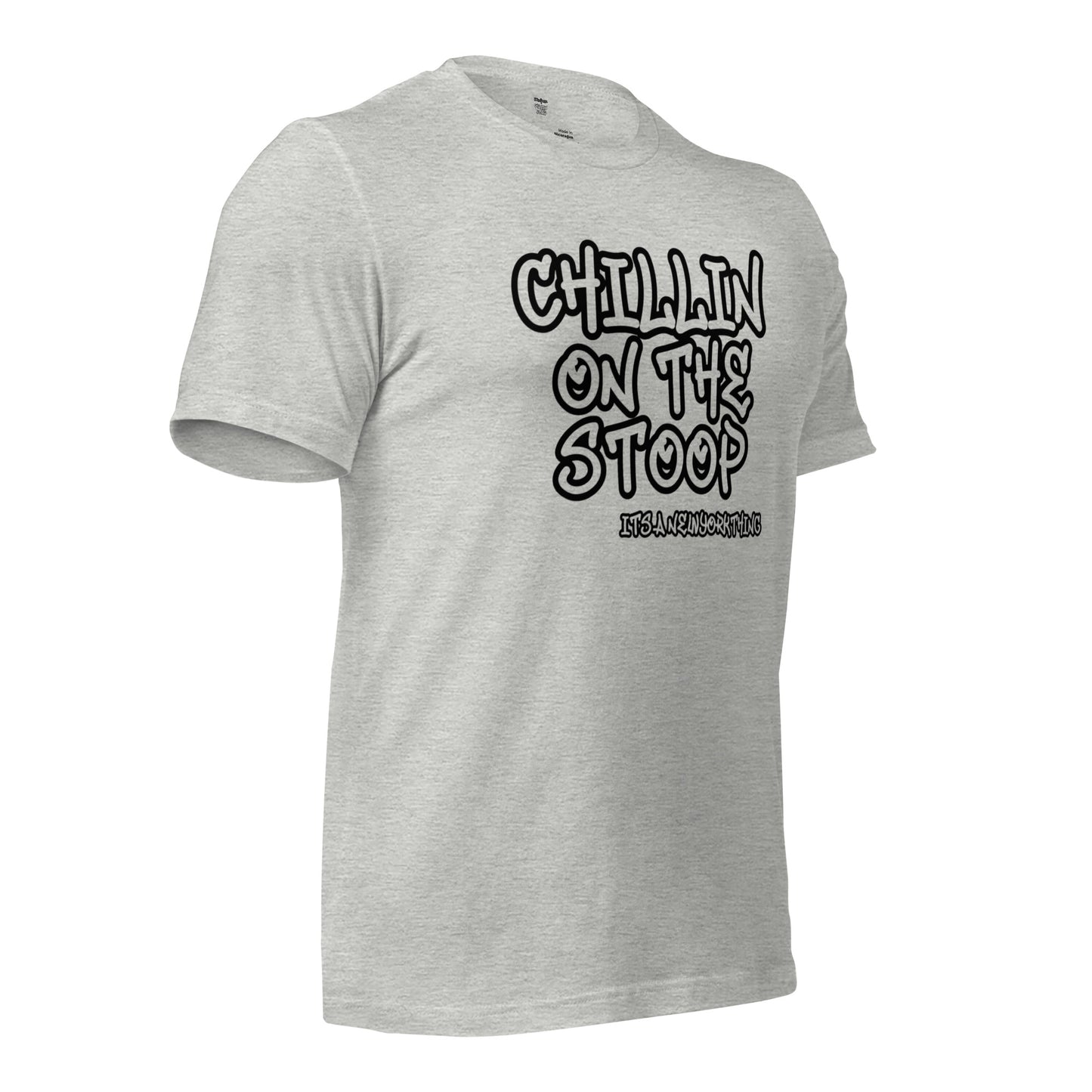 #1 CHILLIN ON THE STOOP Unisex t-shirt in different colors
