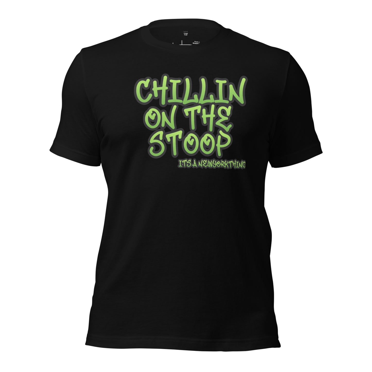 CHILLON ON THE STOOP Unisex t-shirt