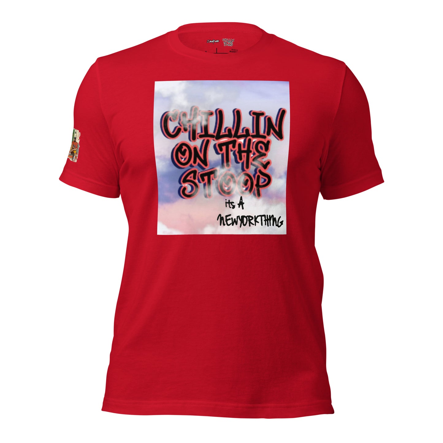 #44 CHILLIN ON THE STOOP sky is the limit Unisex t-shirt