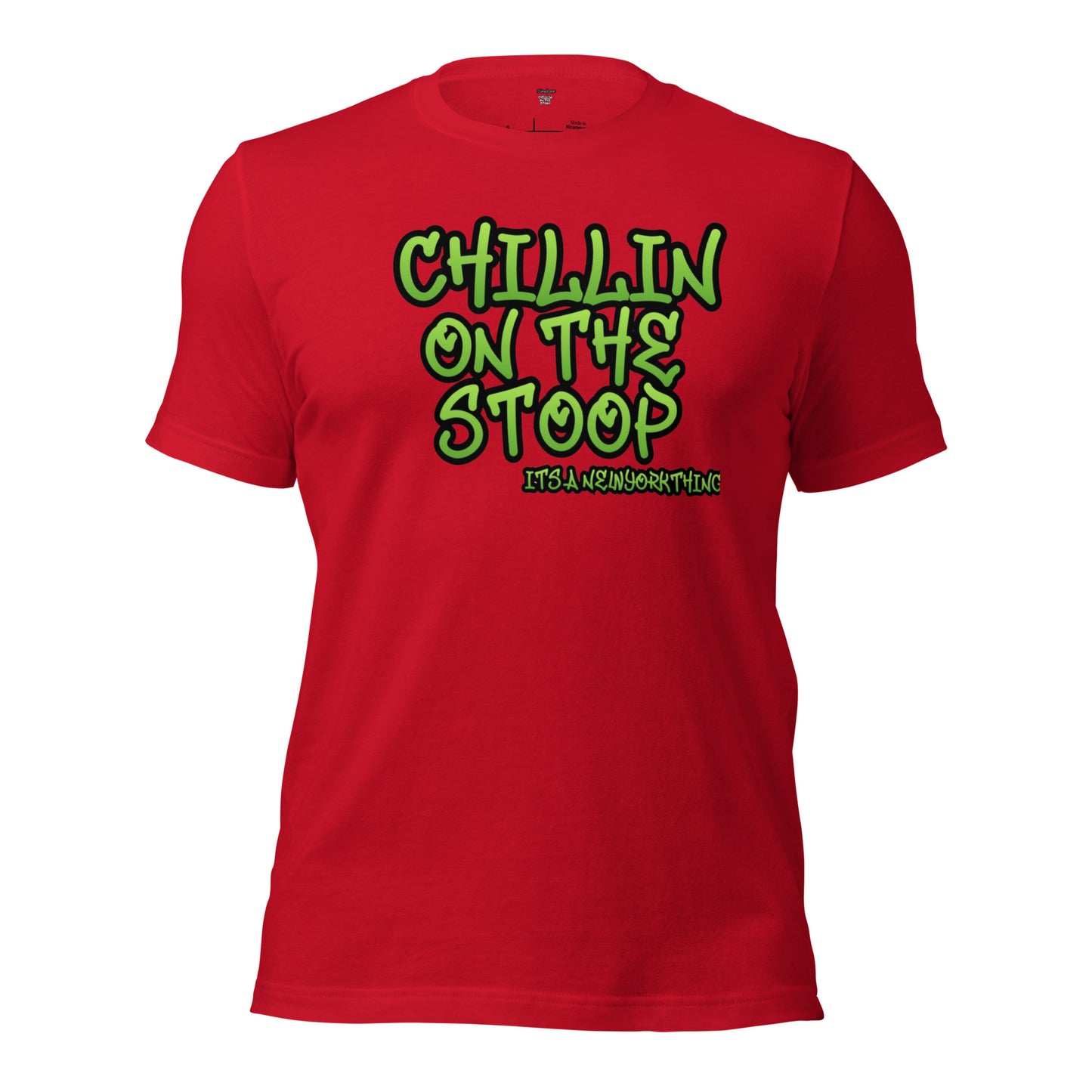 CHILLON ON THE STOOP Unisex t-shirt
