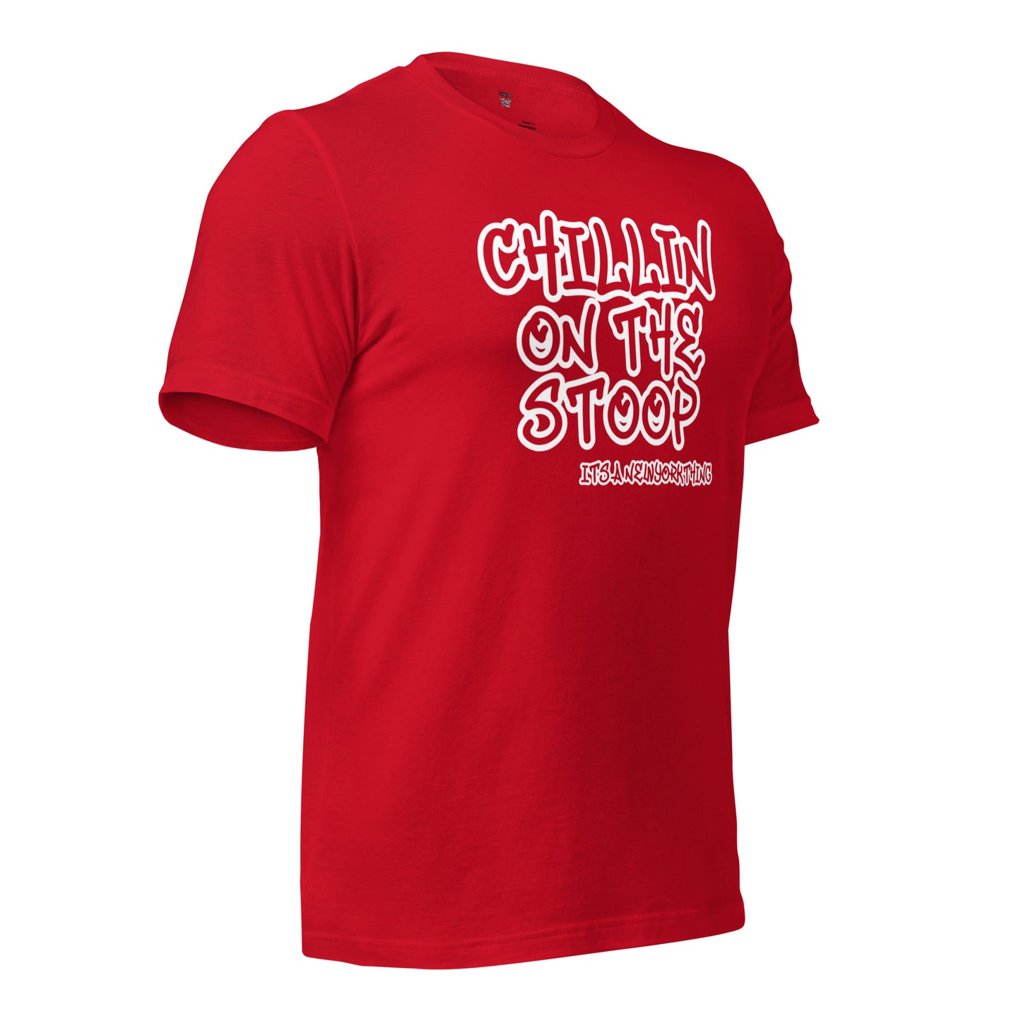 #1 CHILLIN ON THE STOOP Unisex t-shirt in different colors