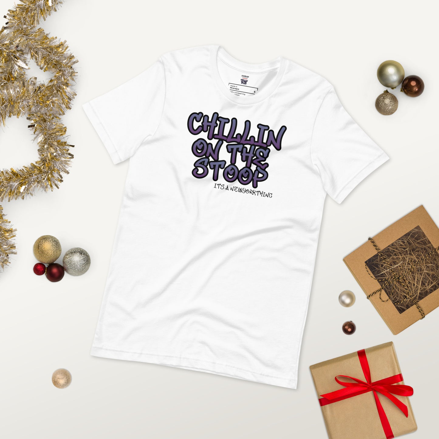 CHILLIN ON THE STOOP Unisex t-shirt