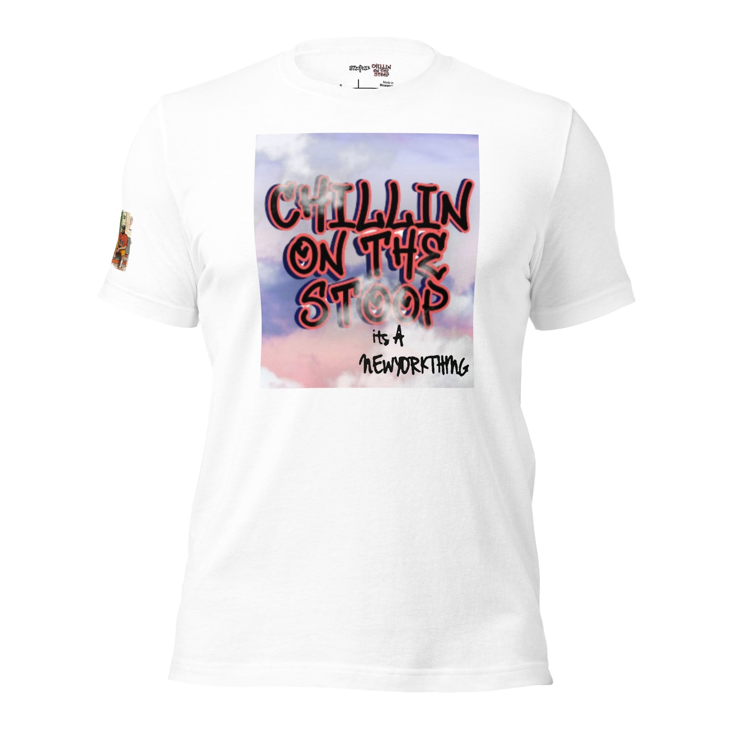 #44 CHILLIN ON THE STOOP sky is the limit Unisex t-shirt