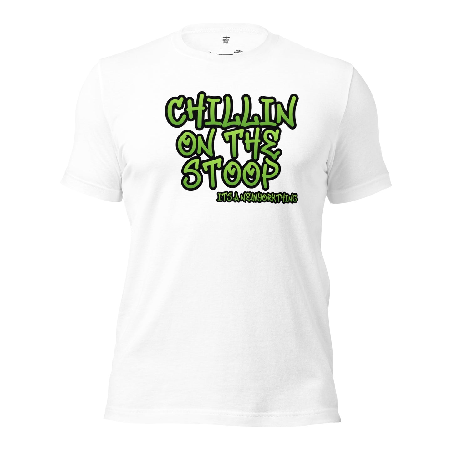 CHILLON ON THE STOOP Unisex t-shirt