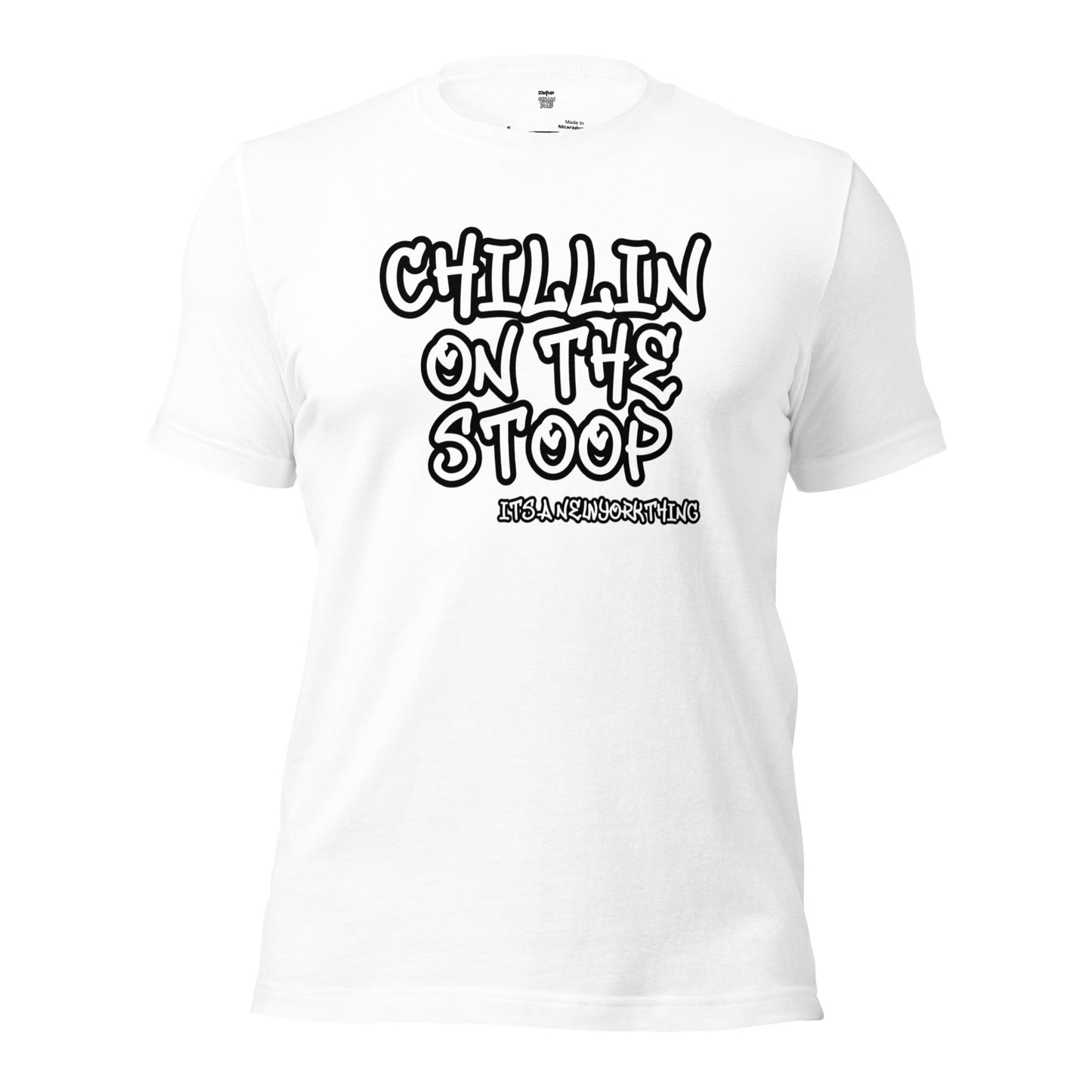 #1 CHILLIN ON THE STOOP Unisex t-shirt in different colors