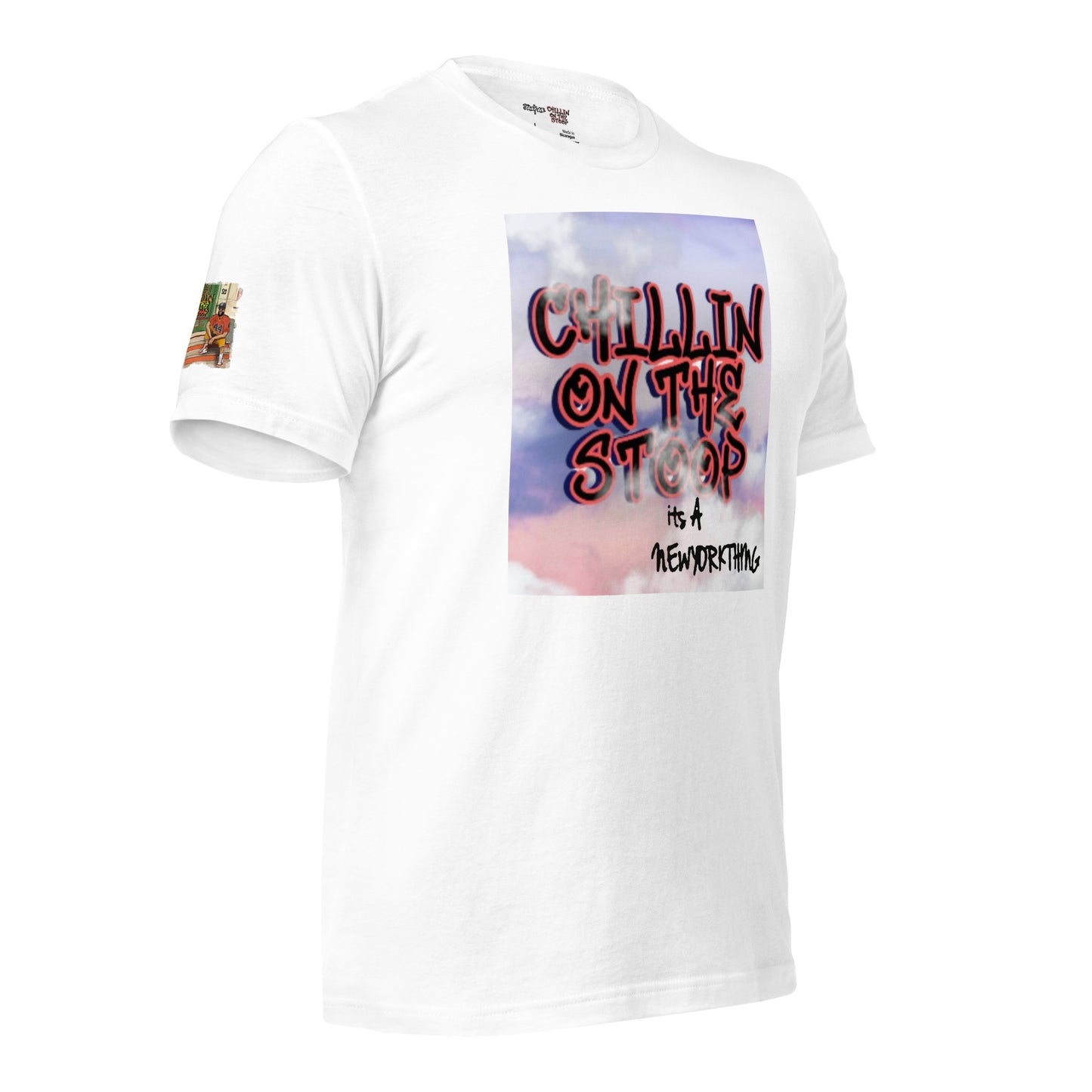 #44 CHILLIN ON THE STOOP sky is the limit Unisex t-shirt
