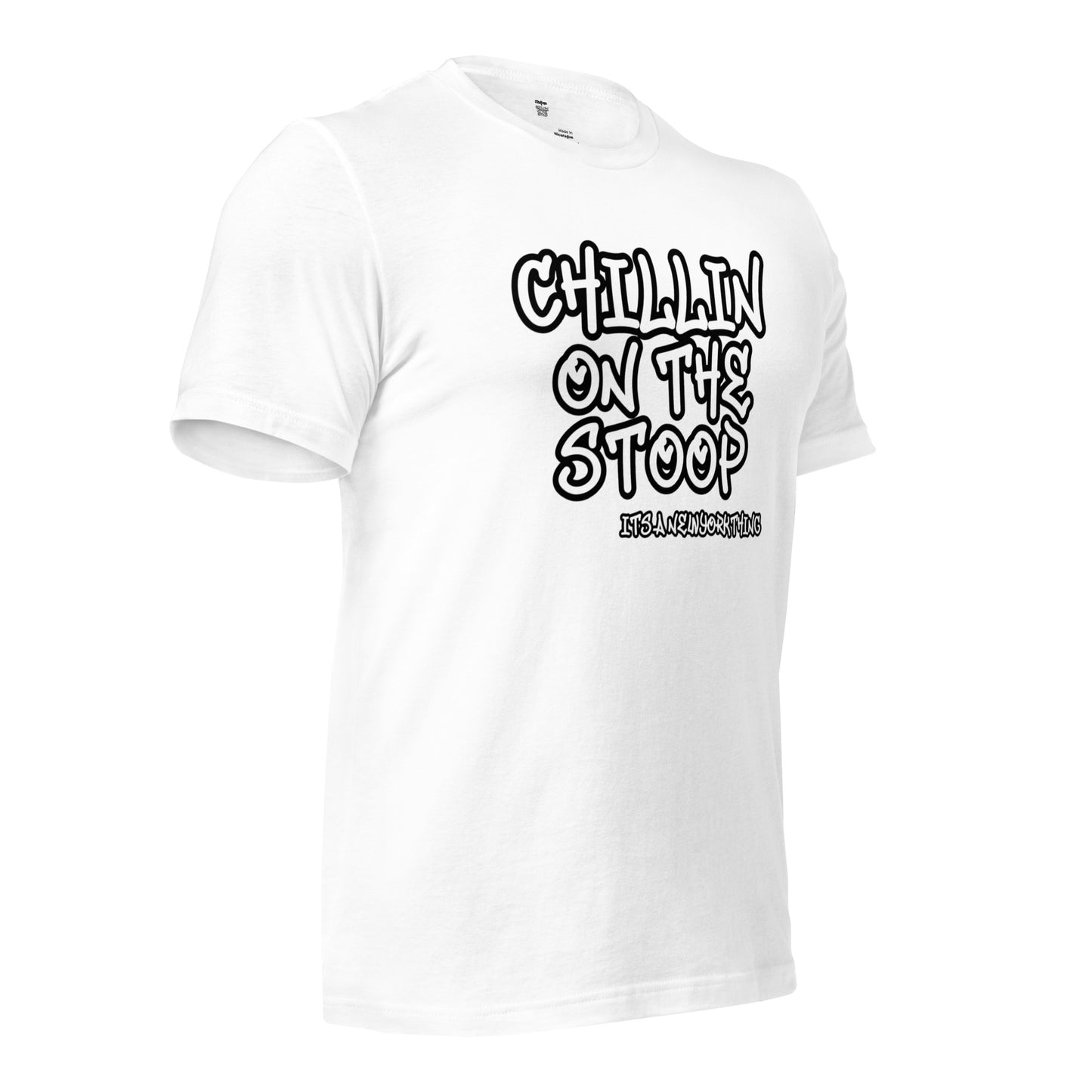#1 CHILLIN ON THE STOOP Unisex t-shirt in different colors