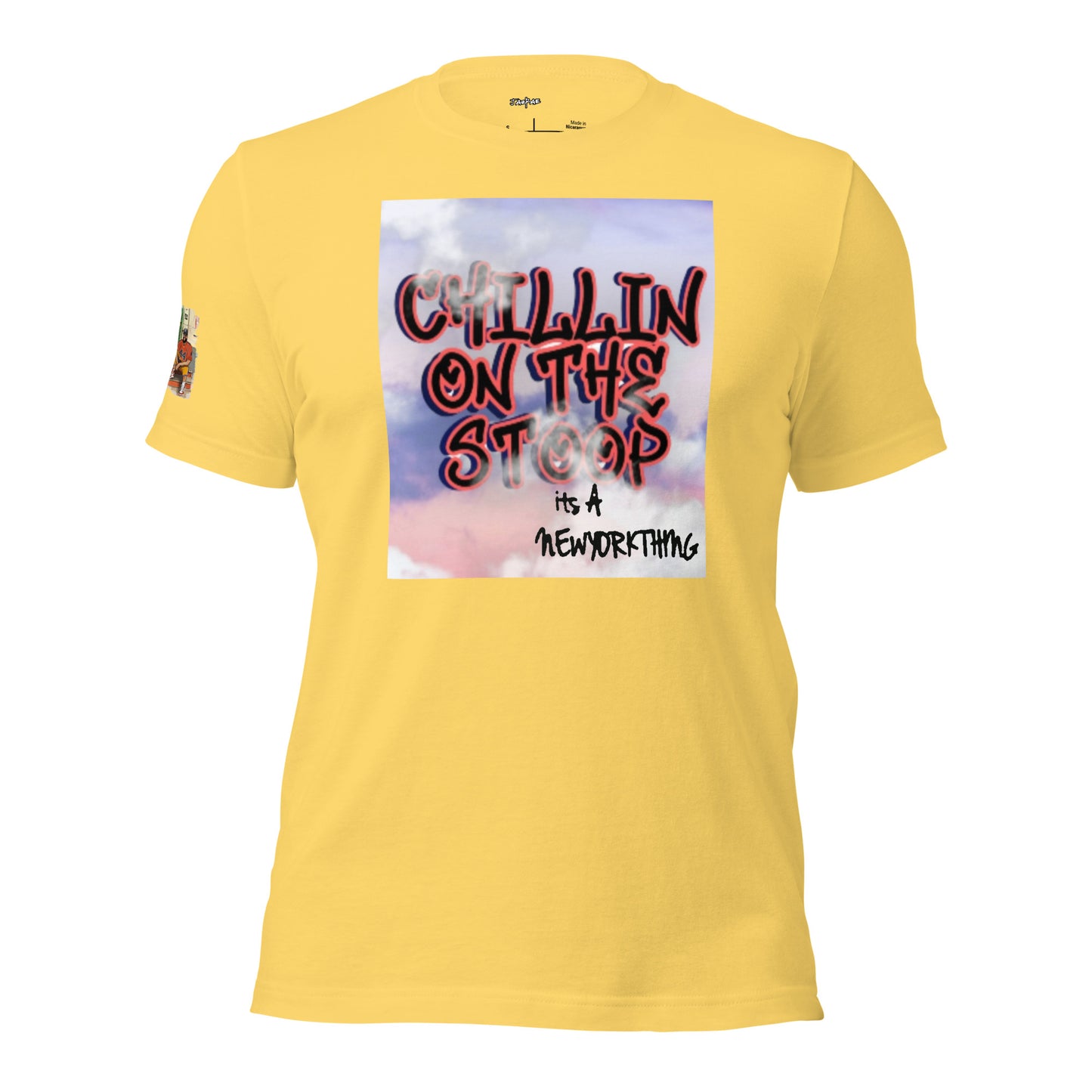 #44 CHILLIN ON THE STOOP sky is the limit Unisex t-shirt