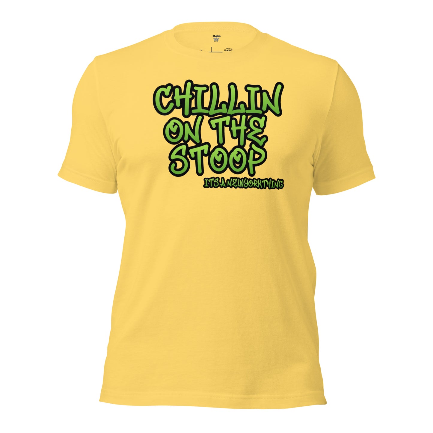 CHILLON ON THE STOOP Unisex t-shirt