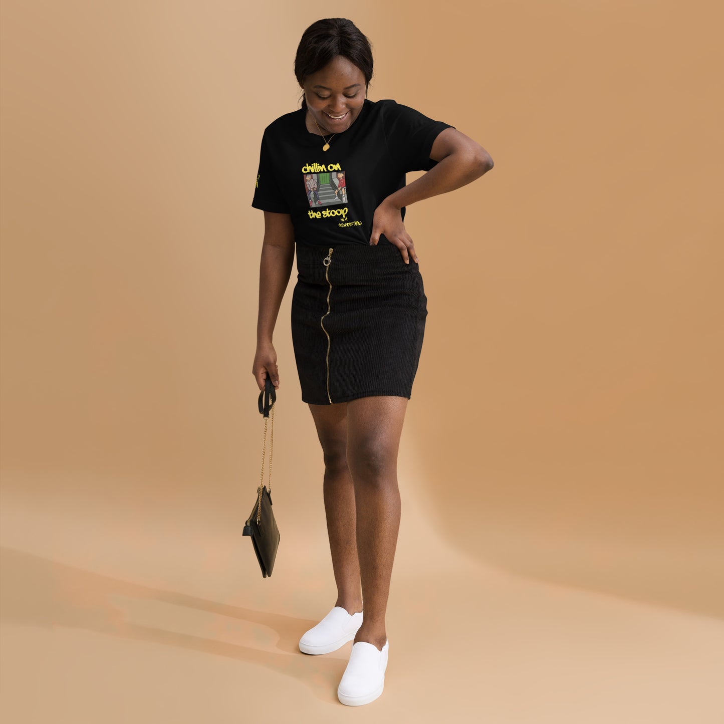 CHILLIN ON THE STOOP cartoon tee Unisex t-shirt