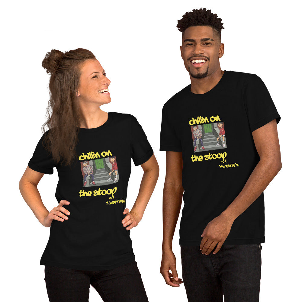 CHILLIN ON THE STOOP cartoon tee Unisex t-shirt