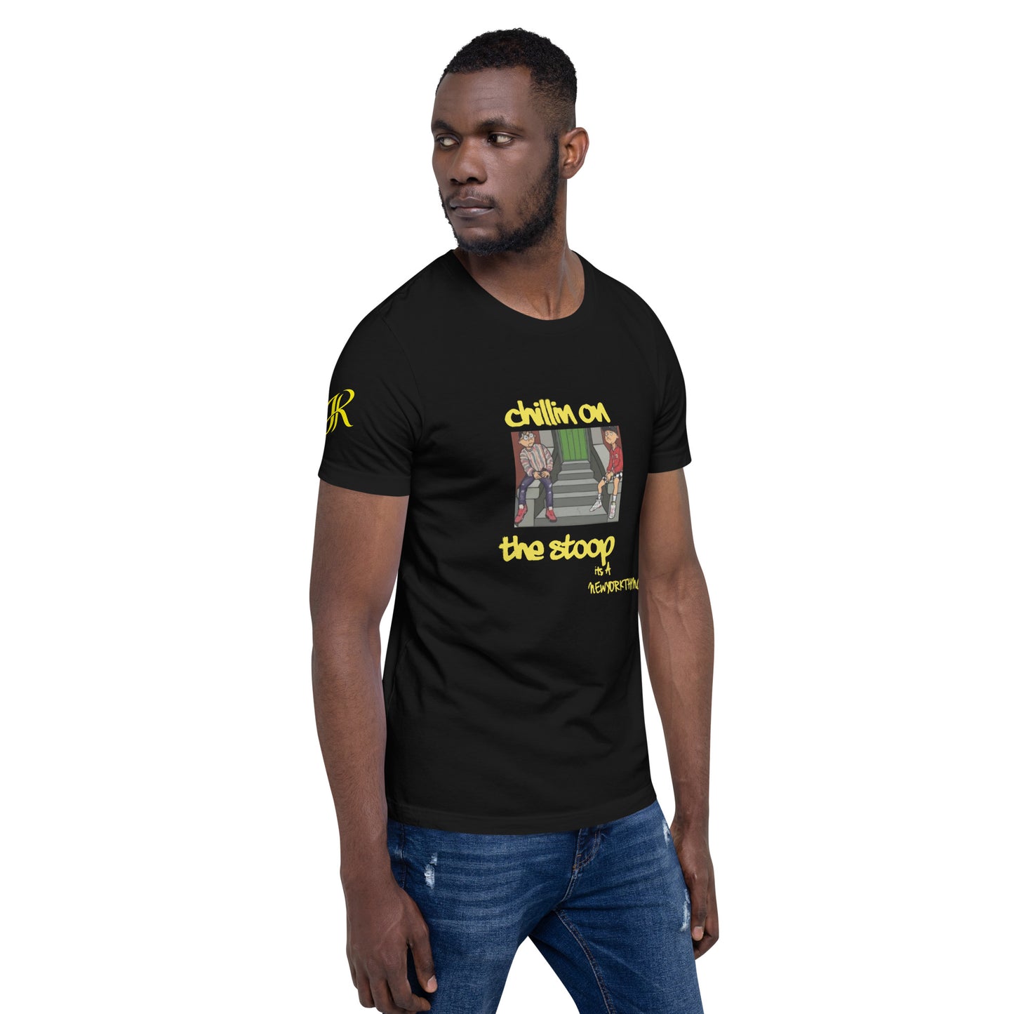 CHILLIN ON THE STOOP cartoon tee Unisex t-shirt