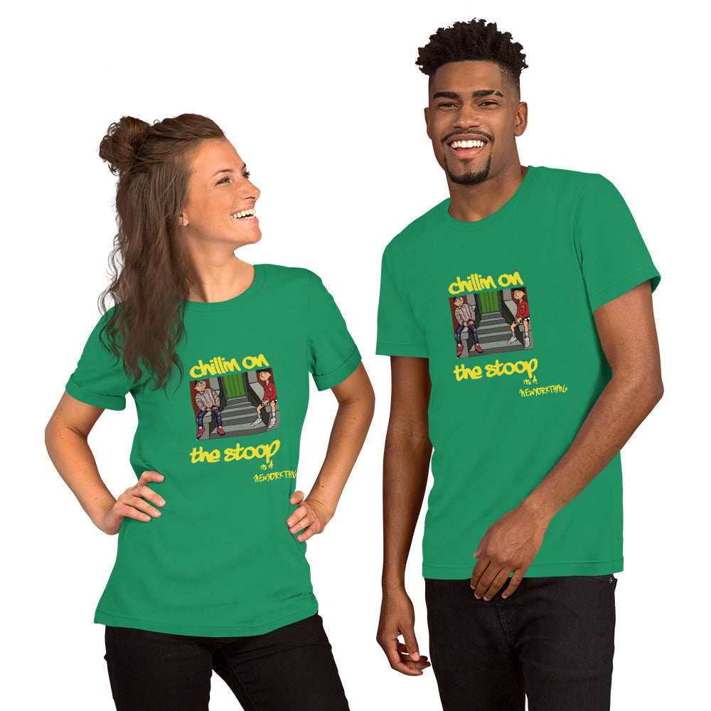 CHILLIN ON THE STOOP cartoon tee Unisex t-shirt