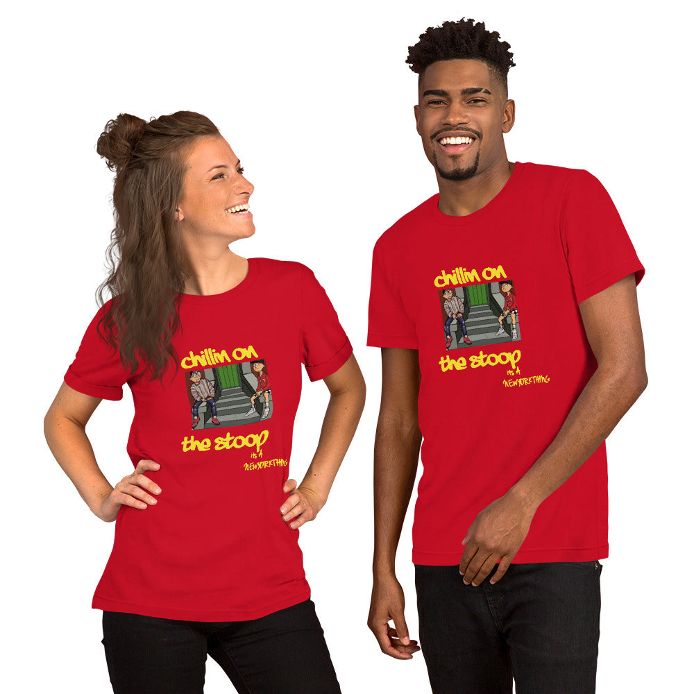 CHILLIN ON THE STOOP cartoon tee Unisex t-shirt