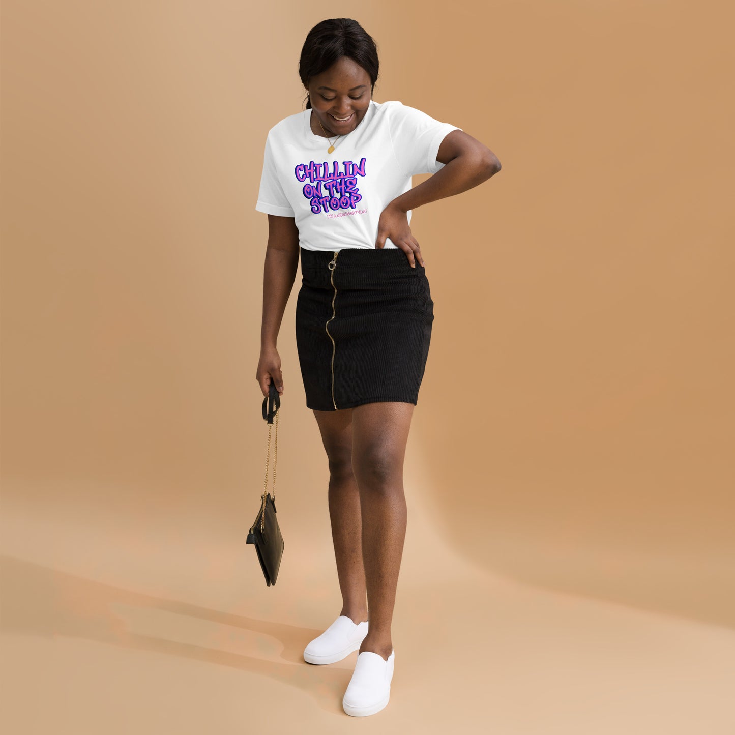 CHILLIN ON THE STOOP Unisex t-shirt