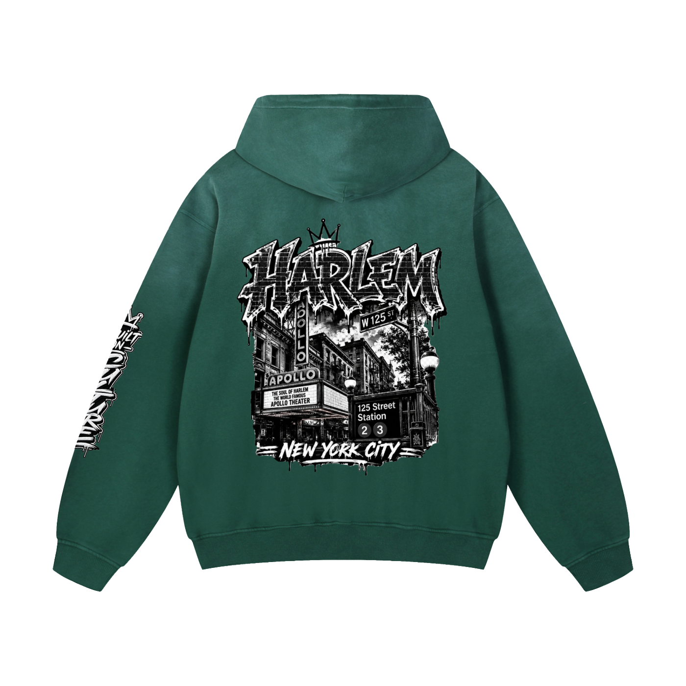 Harlem Raised Heavyweight Sunfade Oversized Hoodie