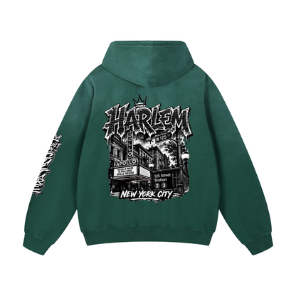 Harlem Raised Heavyweight Sunfade Oversized Hoodie