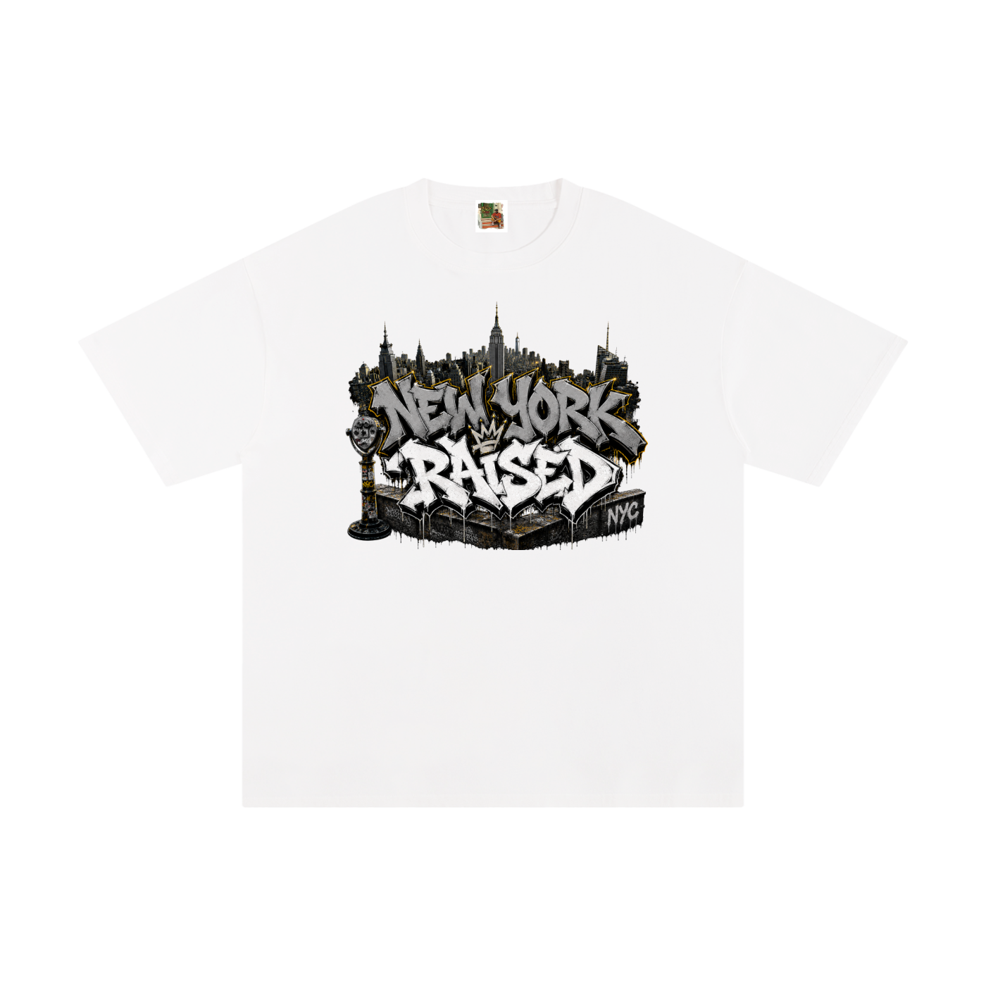 New York Raised Cotton T-Shirt