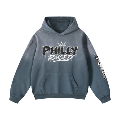 Philly Raised Heavyweight Sunfade Oversized Hoodie