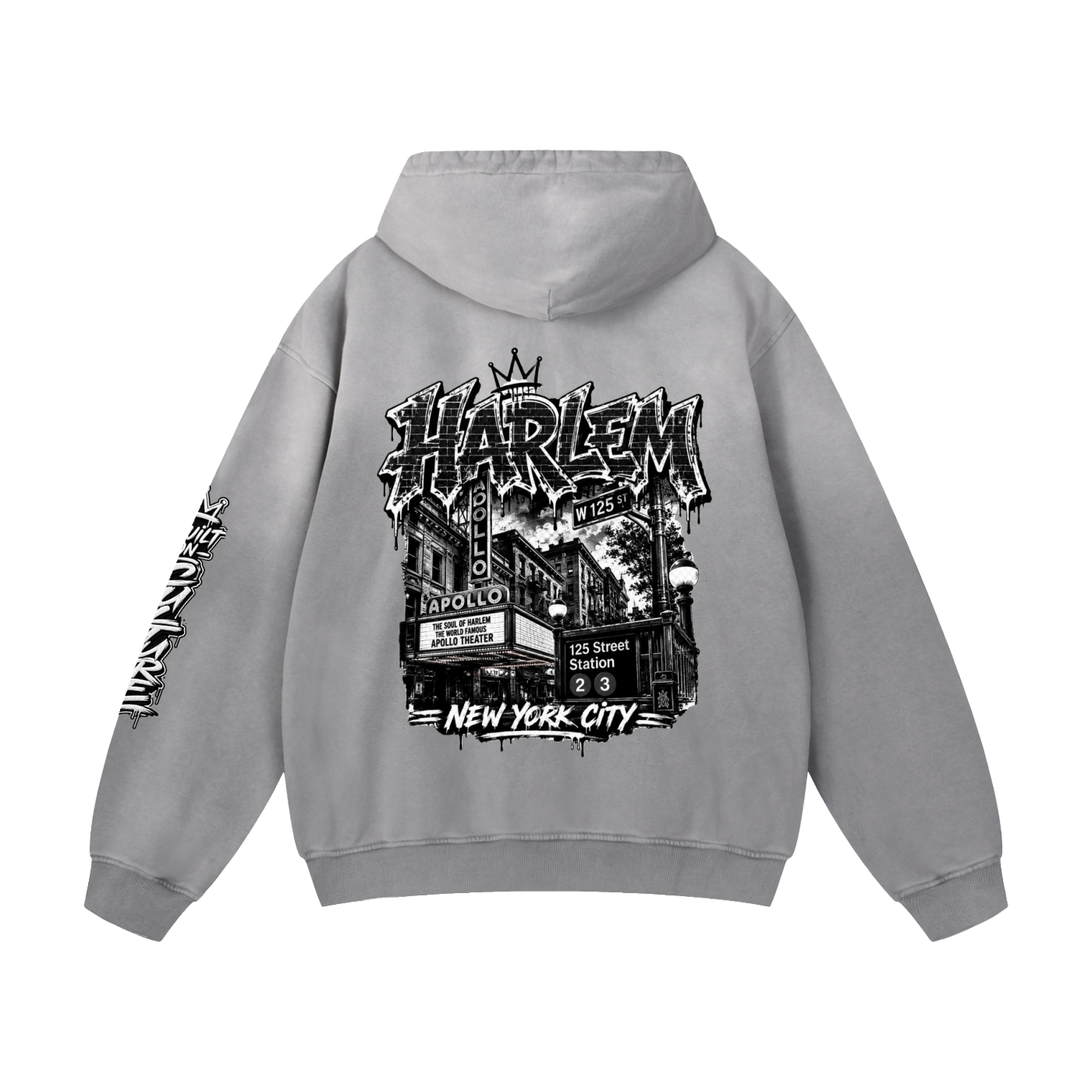 Harlem Raised Heavyweight Sunfade Oversized Hoodie