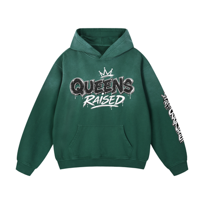 Queens Raised Heavyweight Sunfade Oversized Hoodie