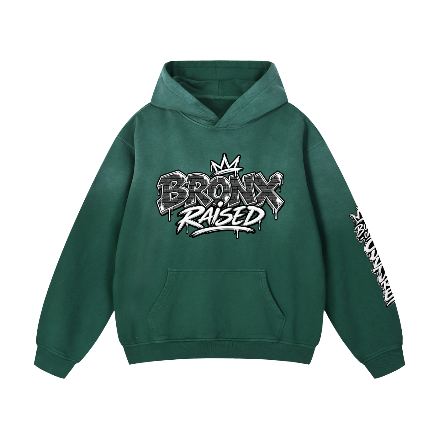 Bronx Raised Heavyweight Sunfade Oversized Hoodie