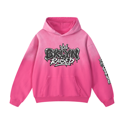 BKLYN Raised Heavyweight Sunfade Oversized Hoodie