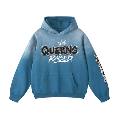 Queens Raised Heavyweight Sunfade Oversized Hoodie