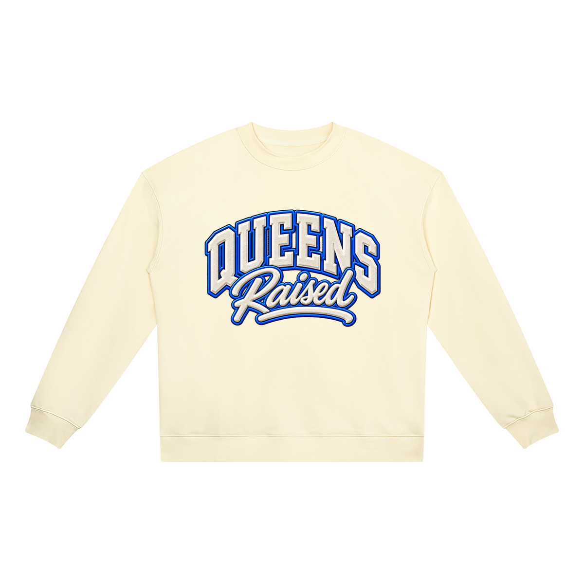 Queens Raised Unisex Heavyweight Crewneck Sweatshirt