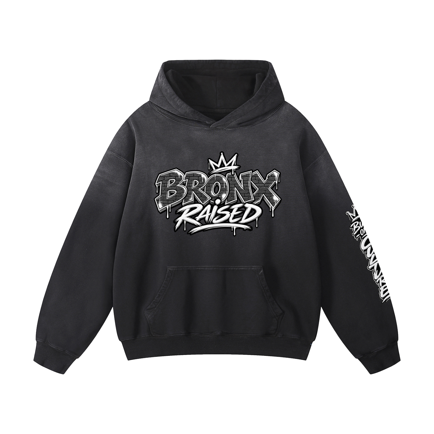 Bronx Raised Heavyweight Sunfade Oversized Hoodie