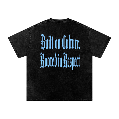 Harlem Raised Snow Washed Oversized Cotton T-Shirt