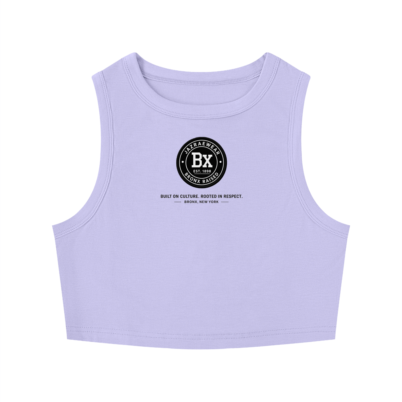 Bronx Rasied Women's Tight Crewneck Crop Tank Top